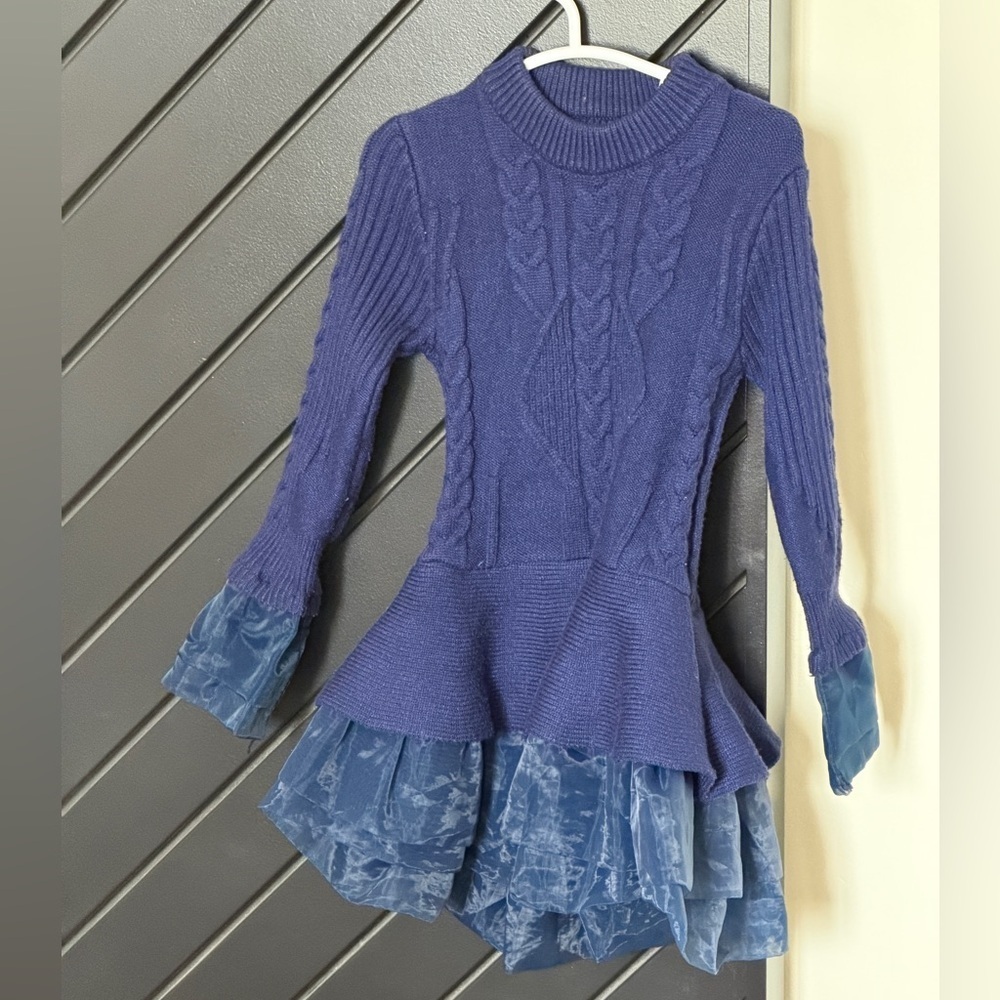 Girls Sweater tulle dress. Size 2T. Excellent condition! - Picture 3 of 4